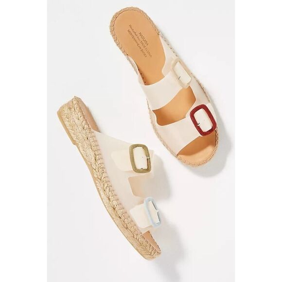 Naguisa Bruma Two Strap Slide - Anthropologie Size Size 5.5 US 36 EURO - Picture 2 of 11